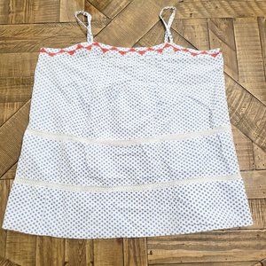 Lucky Brand Relaxed White Tank Top Size L